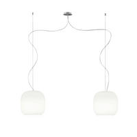 PENDELLEUCHTE MUREA 25/150 cm   - Weiß, KONVENTIONELL, Glas (25/150cm)