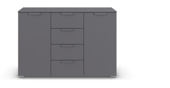 SIDEBOARD  in 120/81/42 cm  - Dunkelgrau, Design, Holzwerkstoff/Metall (120/81/42cm) - Xora