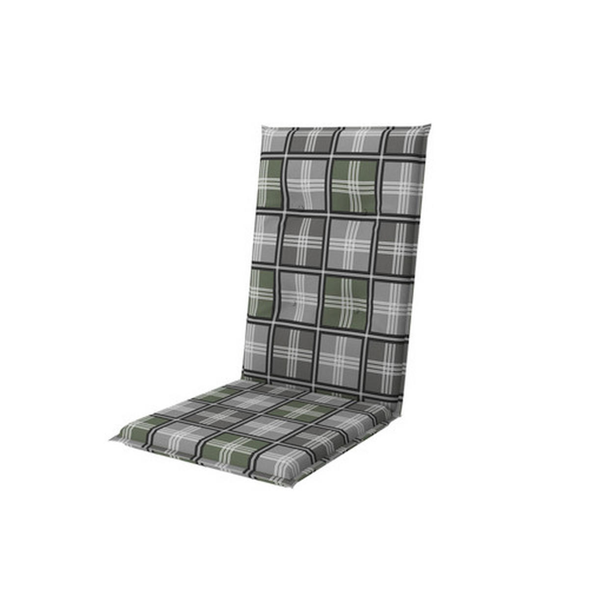 PODUŠKA NA KRESLO, 52/122/8 cm - sivá/zelená, Basics, textil (52/122/8cm) - Doppler