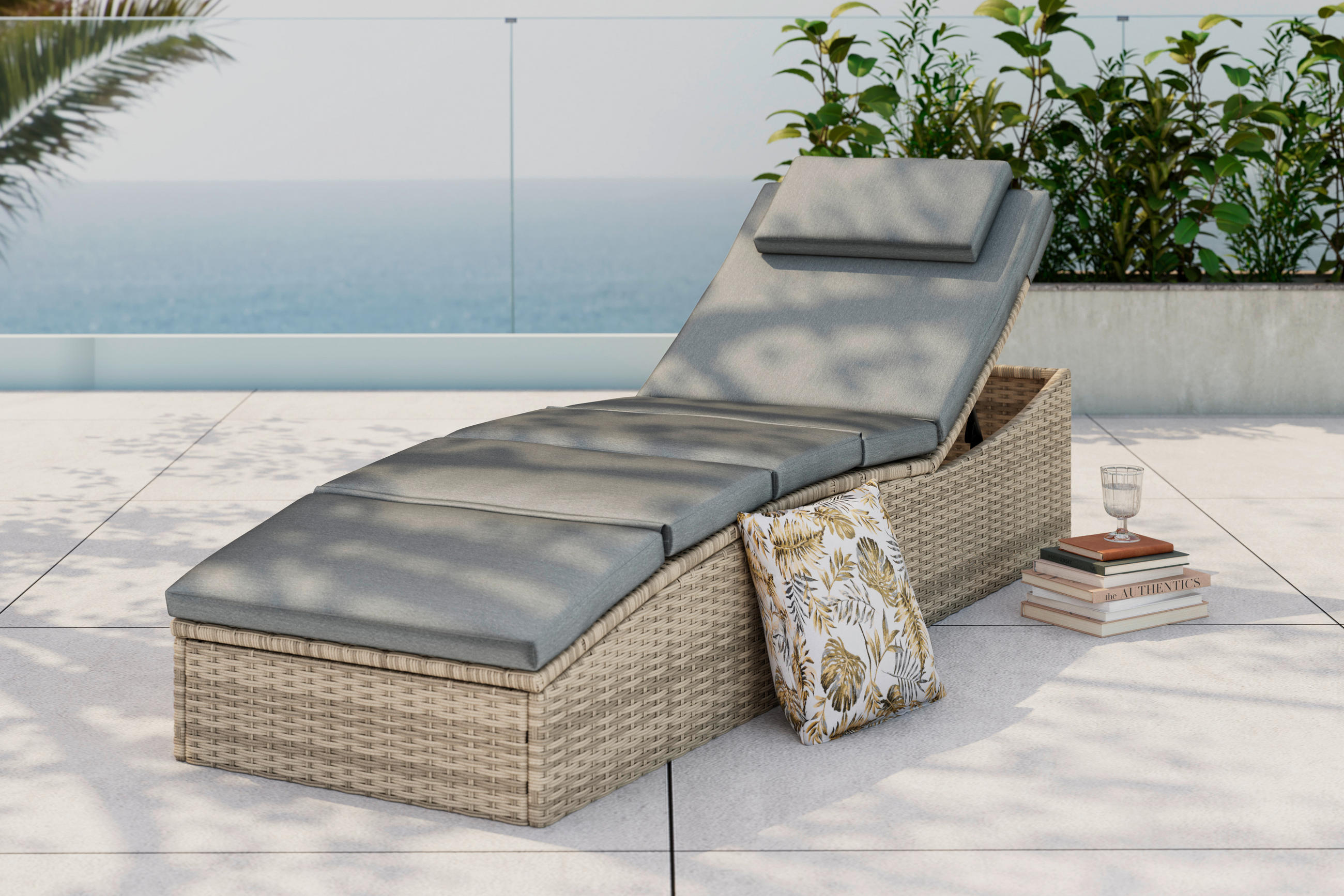 Ambia Garden ZAHRADNÍ LEHÁTKO kov, plast, textil