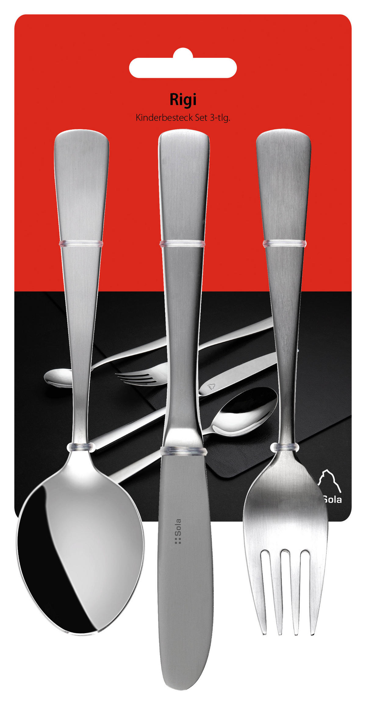 VORSPEISENBESTECKSET 3-teilig   - Basics, Metall - Sola