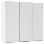 SCHWEBETÜRENSCHRANK 242/223/68 cm 3-türig Weiß  - Alufarben/Weiß, Basics, Holzwerkstoff/Metall (242/223/68cm) - Novel