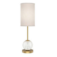 LED-TISCHLEUCHTE Alora   - Messingfarben, KONVENTIONELL, Kunststoff/Textil (62,5/22,5/23,5cm) - Elstead Lighting