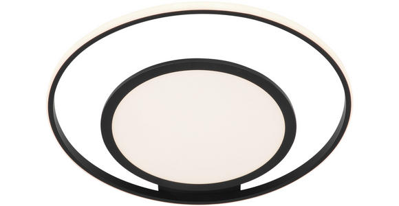 LED-DECKENLEUCHTE 55/54/10 cm - Schwarz/Weiß, Trend, Kunststoff/Metall (55/54/10cm) - Novel