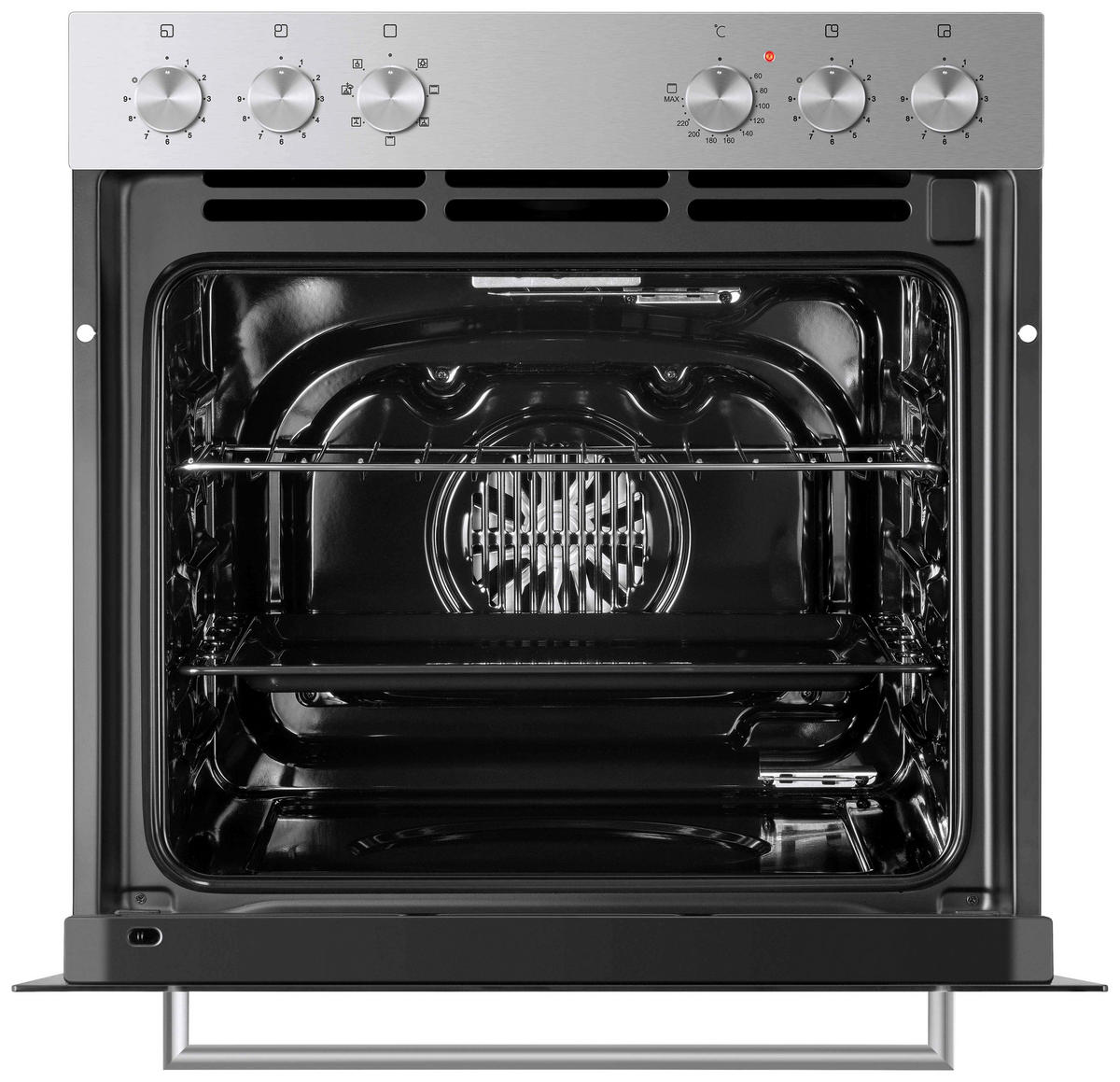 HERDSET HS2201-26  - Edelstahlfarben/Schwarz, Trend, Glas/Kunststoff (59,5/59,5/56,5cm) - Respekta