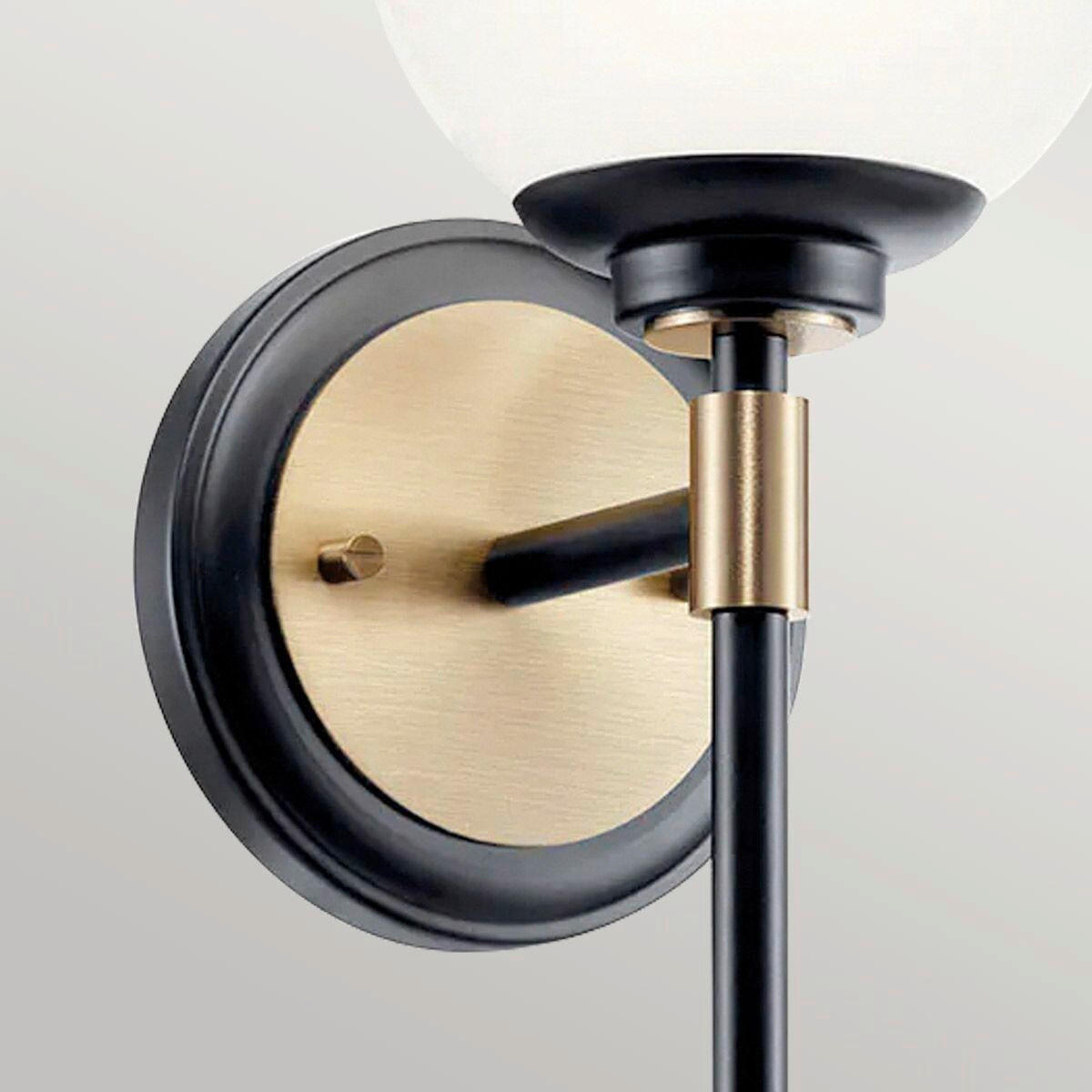 BADEZIMMER-WANDLEUCHTE - Champagner, Konventionell, Glas/Metall (34.8/12.8/16.6cm) - Elstead Lighting