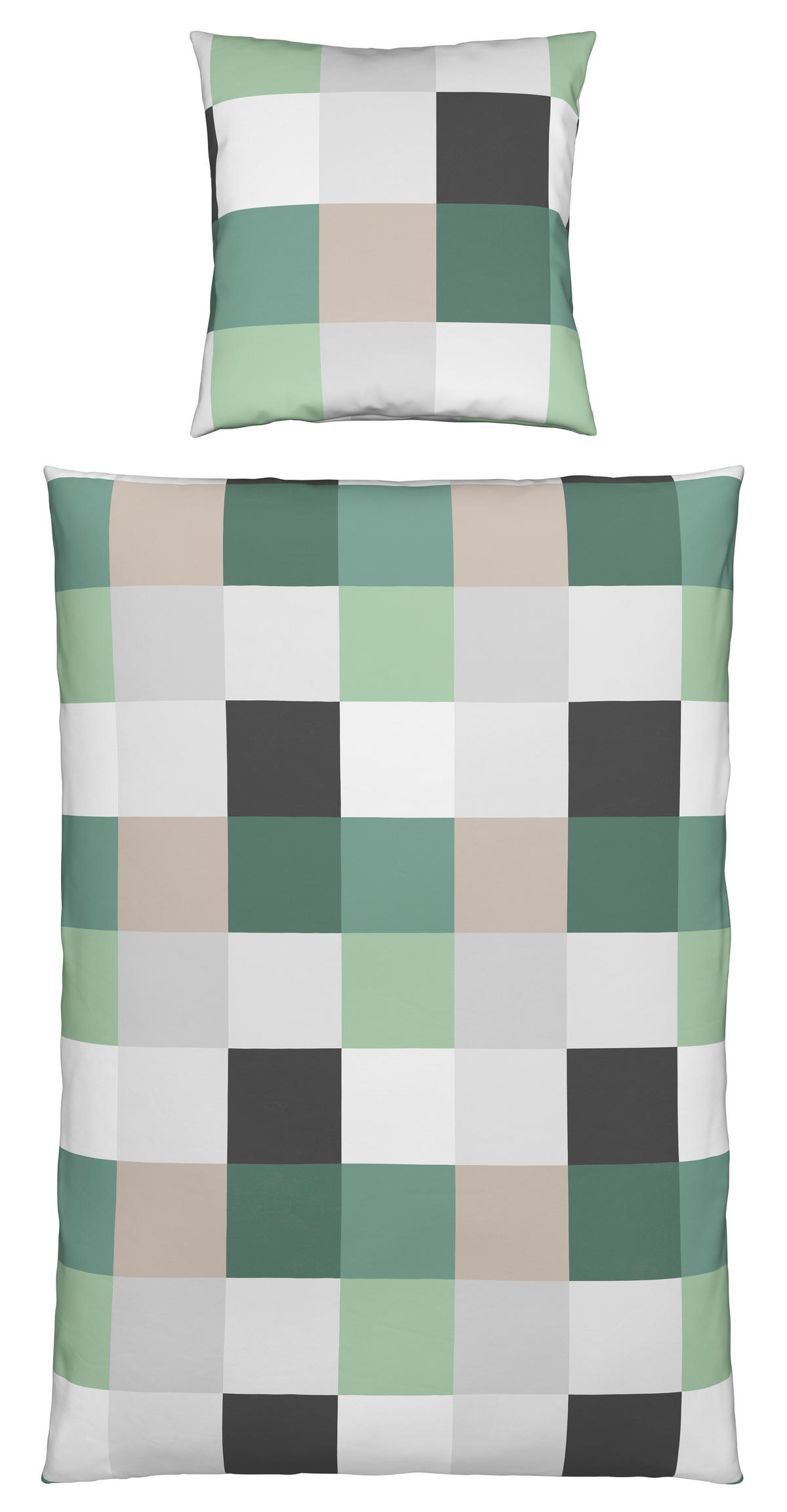 BETTWÄSCHE Fleece 135/200 cm  - Grün, Textil (135/200cm) - Novel