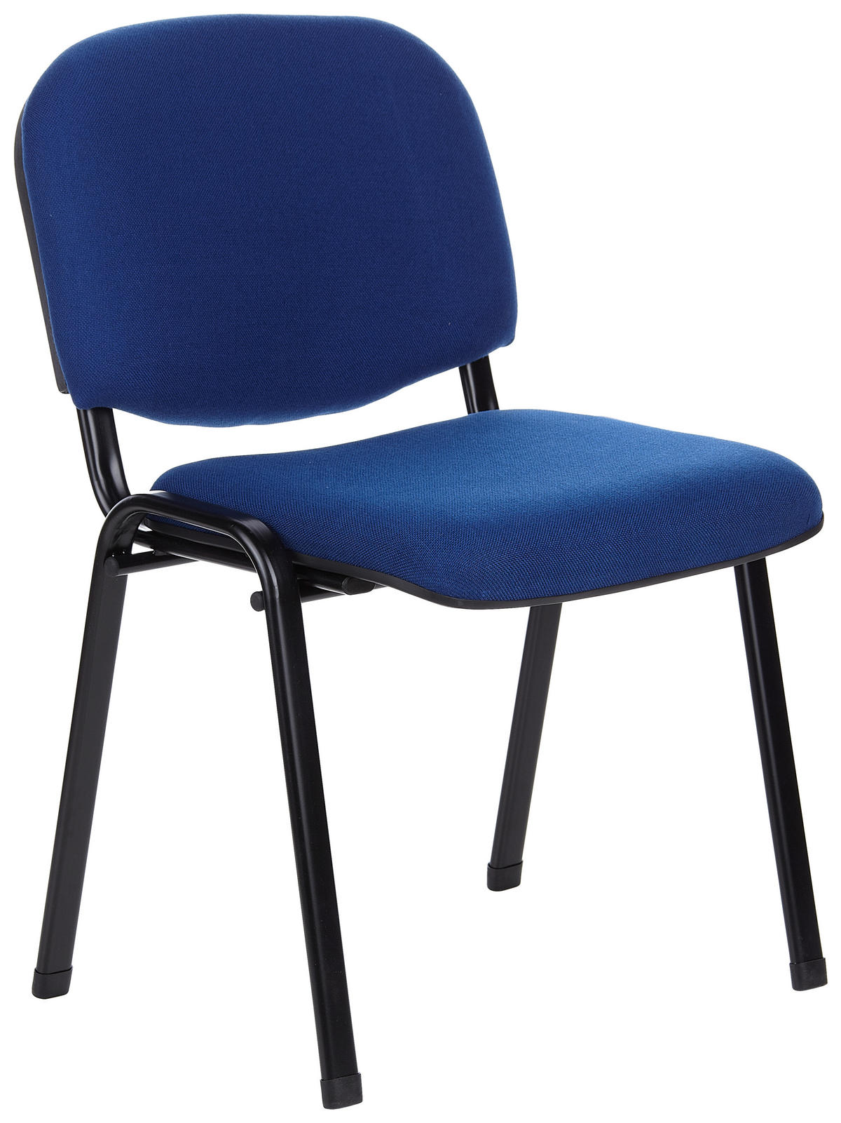 SADA KONFERENČNÍCH ŽIDLÍ 4 ks - modrá/černá, Basics, kov/textil (58/84/48cm) - MID.YOU
