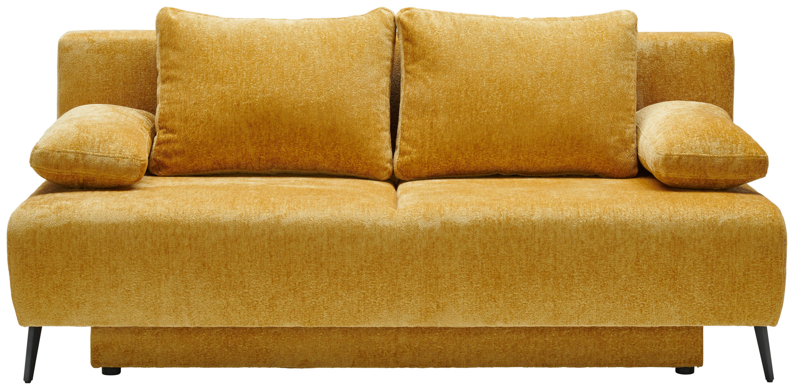 SCHLAFSOFA in Webstoff Gelb  - Gelb/Schwarz, Design, Kunststoff/Textil (200/90/100cm) - Ti'me