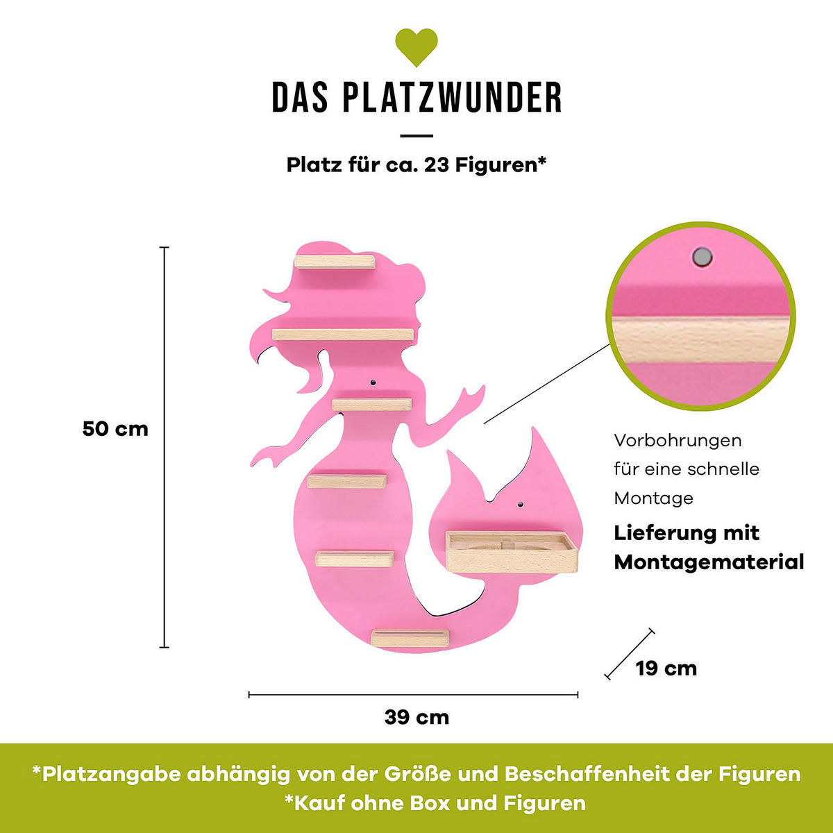 KINDERREGAL Pink  - Pink, MODERN, Holzwerkstoff (39/50/19cm) - MID.YOU