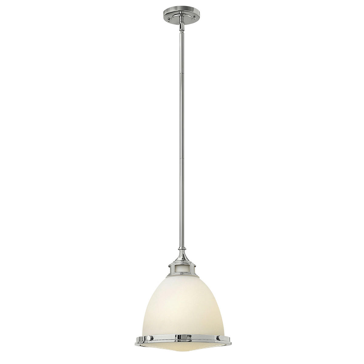 HÄNGELEUCHTE Elstead Amelia 32.4/42 cm   - Chromfarben, KONVENTIONELL, Glas/Metall (32.4/42cm) - Elstead Lighting