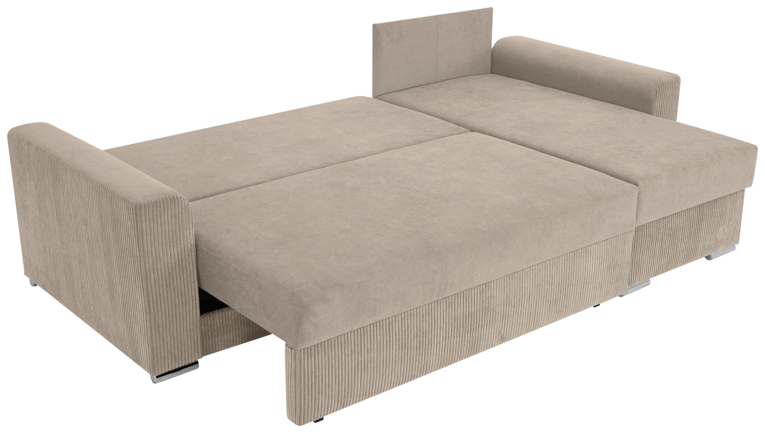 COLȚAR textil taupe - culoare crom/taupe, Design, plastic/textil (239/141cm) - Carryhome