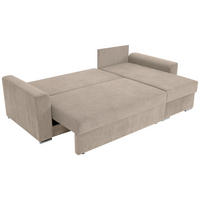 COLȚAR EXTENSIBIL textil taupe  - culoare crom/taupe, Design, plastic/textil (239/141cm) - Carryhome