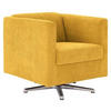 DESIGNSESSEL in Cord Gelb  - Chromfarben/Gelb, Design, Textil/Metall (72/71/75cm) - LOOKS by W.Joop