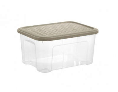 BOX S VEKOM 13l l - sivobéžová, Basics, plast (37,7/27,7/18.8cm)