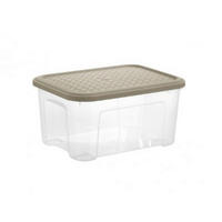 BOX S VEKOM 13l l - sivobéžová, Basics, plast (37,7/27,7/18.8cm)