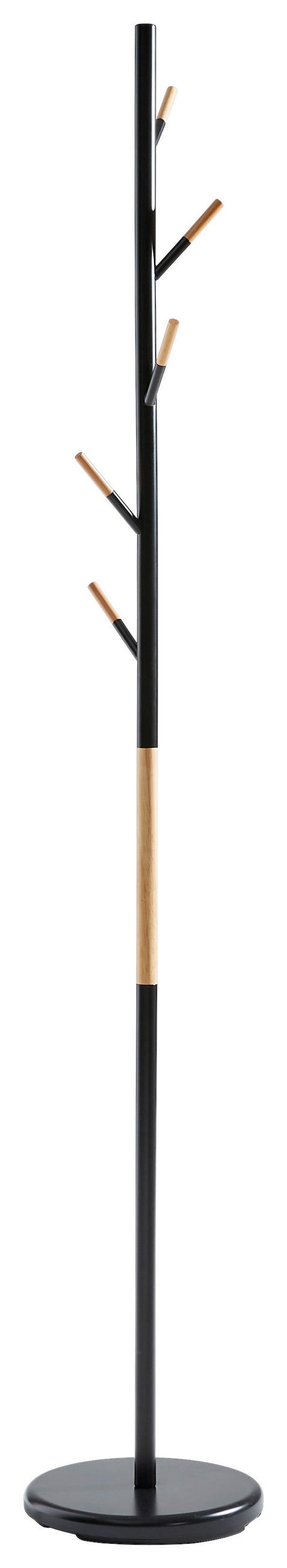 VJEŠALICA ZA GARD. SAMOSTOJEĆ crna, boje bora  drvo, metal   - boje bora/crna, Konvencionalno, drvo/metal (28/177/28cm) - Carryhome