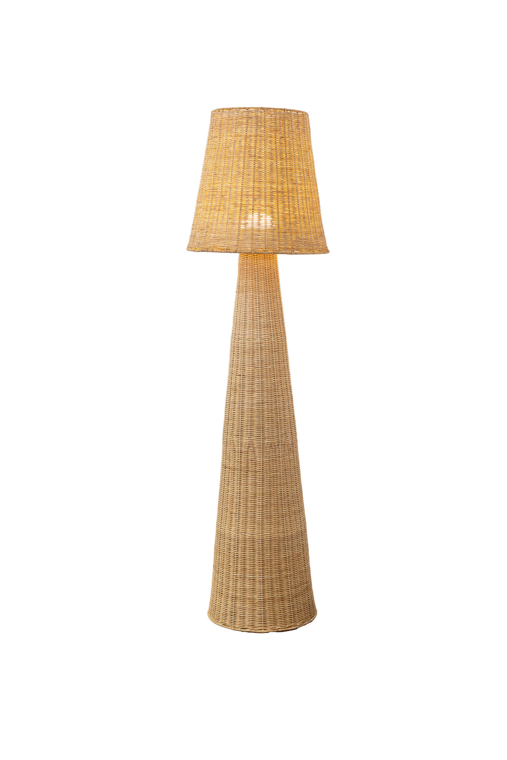 AKKU-STEHLEUCHTE 45/165 cm    - Hellbraun, MODERN, Holz (45/165cm) - Newgarden