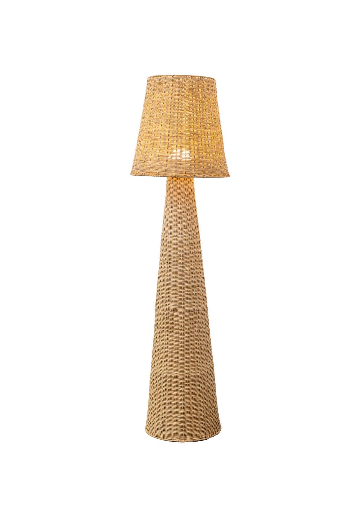 AKKU-STEHLEUCHTE 45/165 cm  - Hellbraun, MODERN, Holz (45/165cm) - Newgarden
