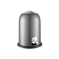 ABFALLSAMMLER MINI MASTER 6 L  - Graphitfarben/Schwarz, KONVENTIONELL, Kunststoff/Metall (26,4/36cm) - Wesco