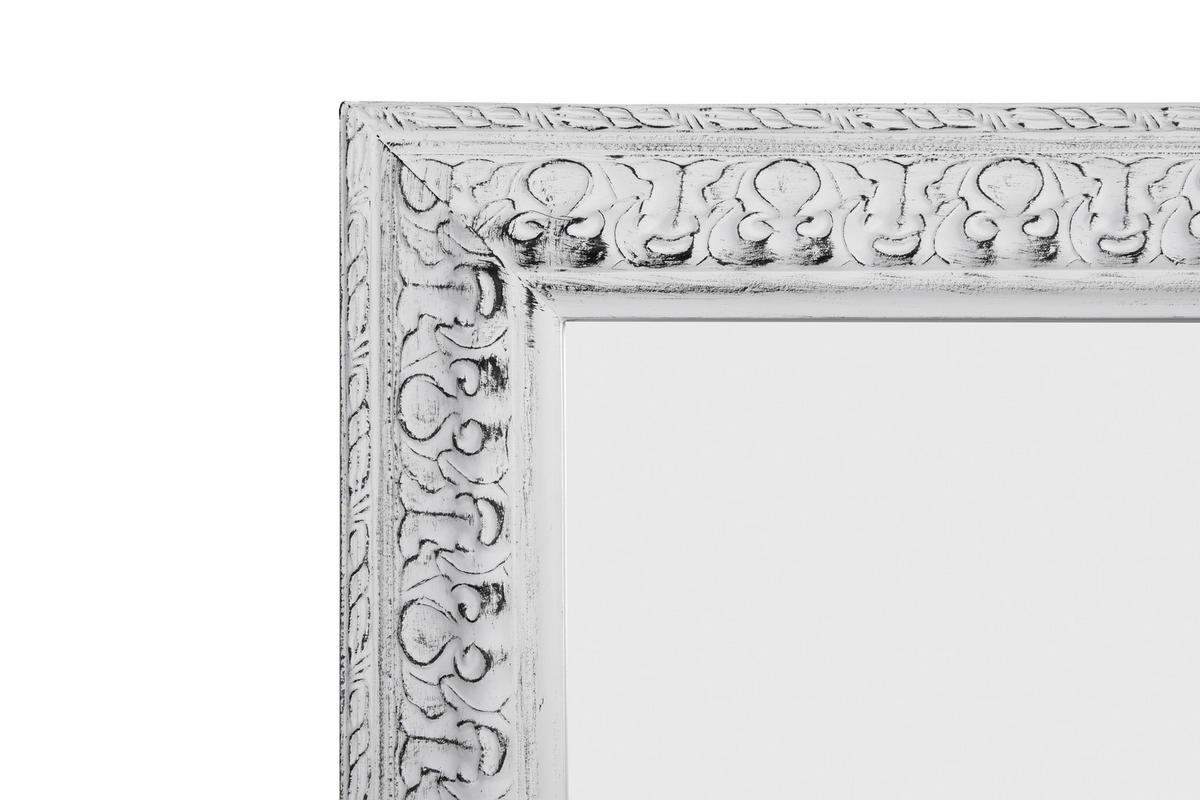 ZIDNO OGLEDALO  55/70/3 cm     - bela, Lajfstajl, staklo/drvo (55/70/3cm) - Carryhome