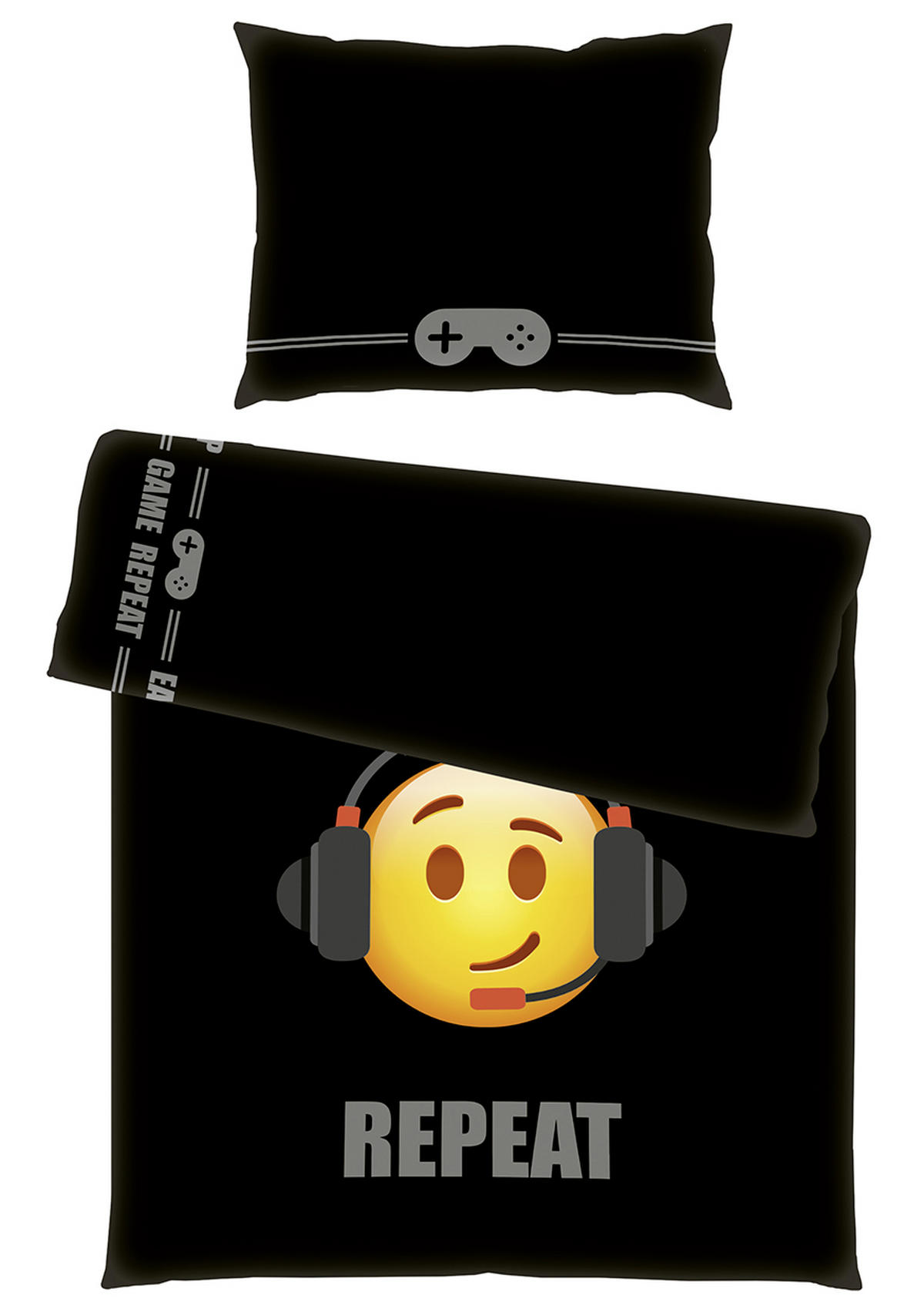 JUGENDBETTWÄSCHE 140/200 cm  - Dunkelorange/Dunkelgelb, KONVENTIONELL, Textil (140/200cm)