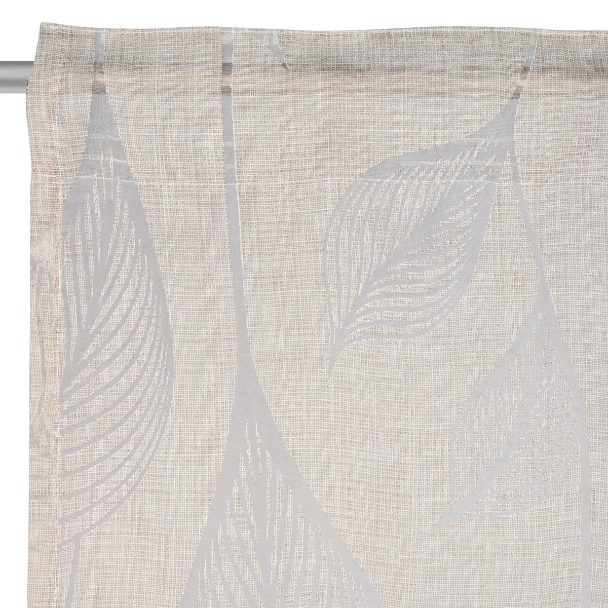 FERTIGVORHANG transparent  - Hellgrau, Trend, Textil (135/245cm) - Esposa