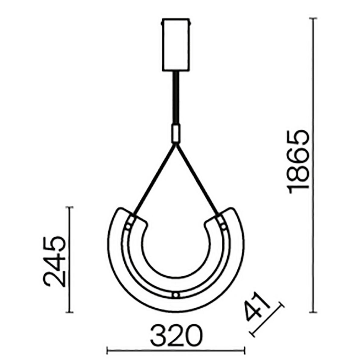 PENDELLAMPA 6/36/32 cm  - guldfärgad, Basics, metall/glas (6/36/32cm) - MAYTONI