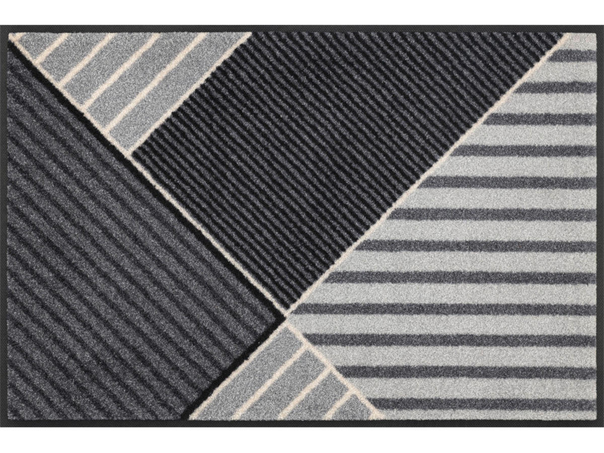 DVEŘNÍ ROHOŽKA, 50/75 cm, šedá - šedá, Konvenční, textil/plast (50/75cm) - Esposa