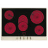 GLASKERAMIKKOCHFELD P875PO  - Creme/Schwarz, Basics, Glas/Metall (71,8/47/51cm) - SMEG