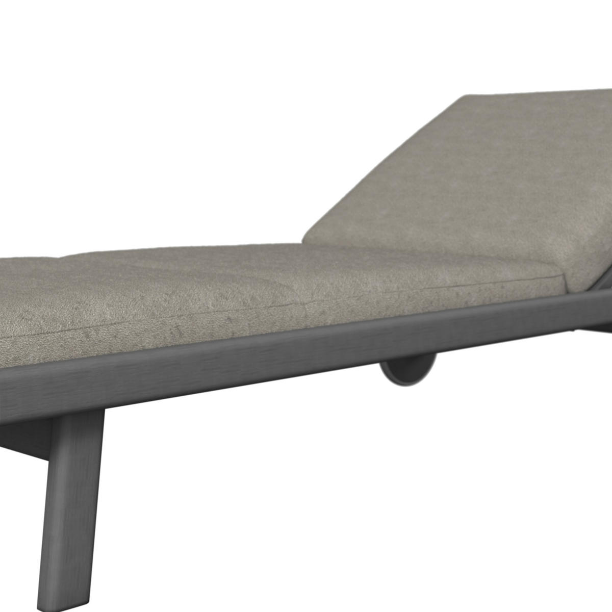 SONNENLIEGE 205/38,5/80 cm Esche  - Taupe/Anthrazit, ROMANTIK / LANDHAUS, Holz/Textil (205/38,5/80cm) - Dieter Knoll