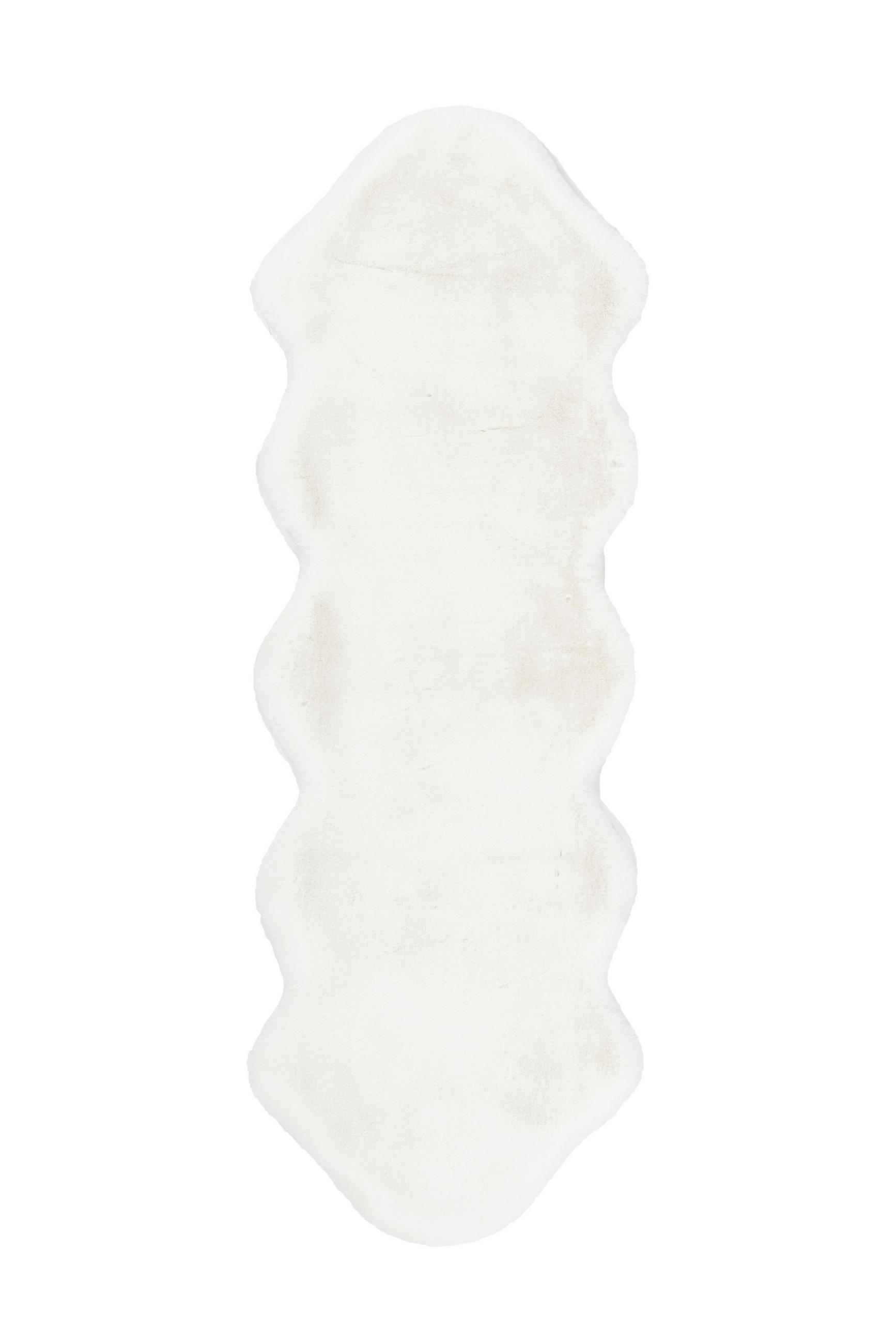 KUNSTFELL 60/180 cm Rabbit Weiß rechteckig  - Weiß, Trend, Textil (60/180cm) - Kayoom