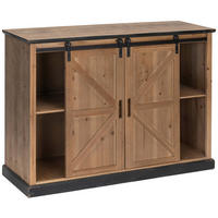 HIGHBOARD  in 120/86/40 cm  - Schwarz/Naturfarben, LIFESTYLE, Holz/Holzwerkstoff (120/86/40cm) - Livetastic