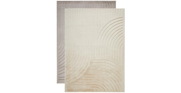 HOCHFLORTEPPICH 160/230 cm Siena Beige  - Beige, Design, Kunststoff/Textil (160/230cm) - Novel