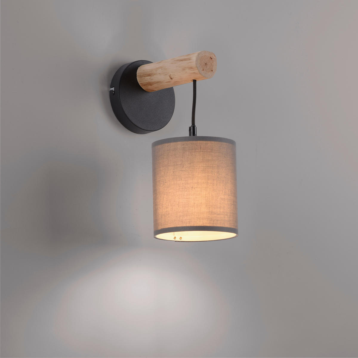 WANDLEUCHTE Tribu 21/13,5/29,5 cm   - Natur, Holz/Kunststoff (21/13,5/29,5cm)