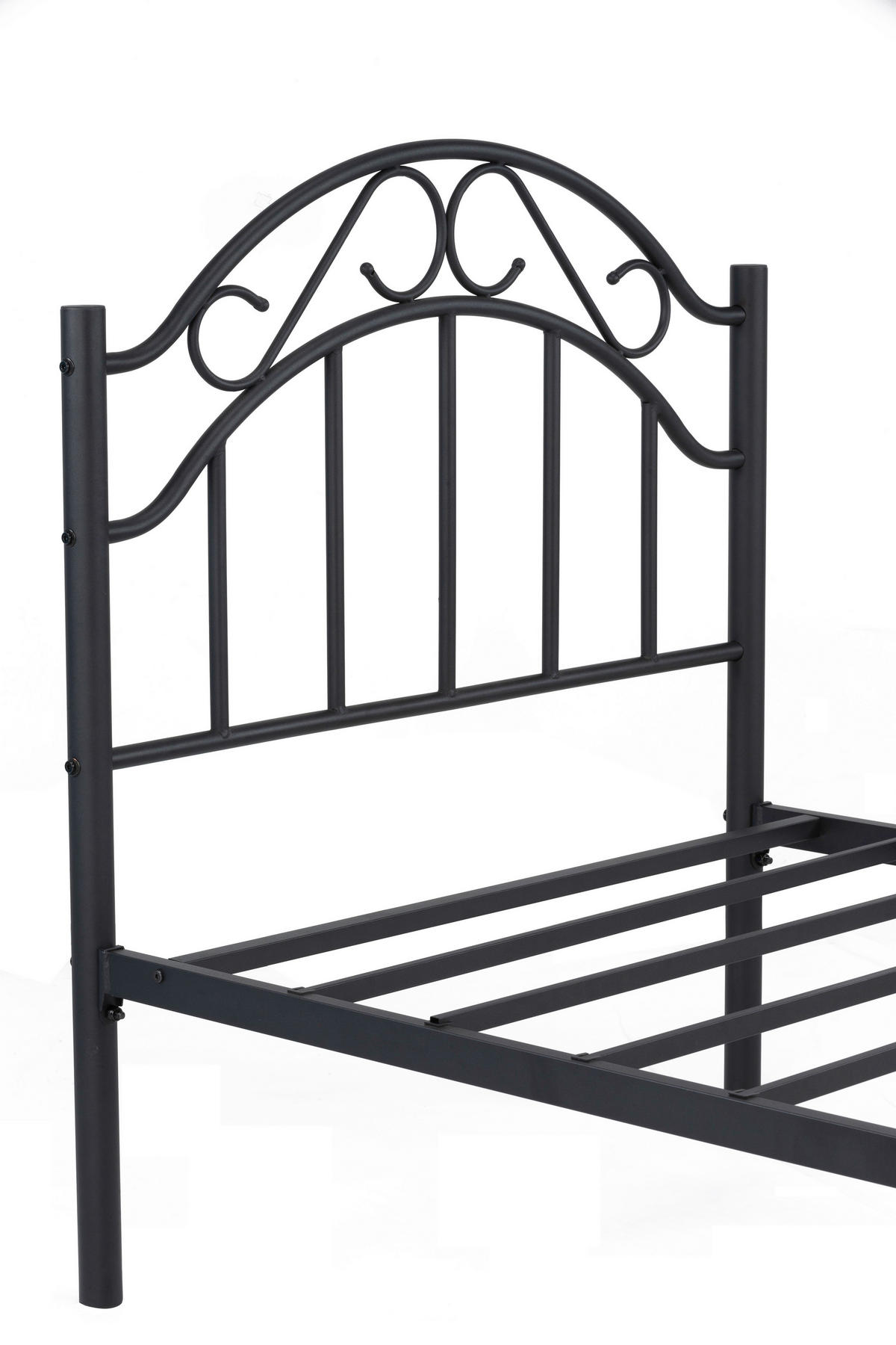 METALLBETT 90/200 cm  in Schwarz  - Schwarz, Basics, Metall (90/200cm) - Boxxx