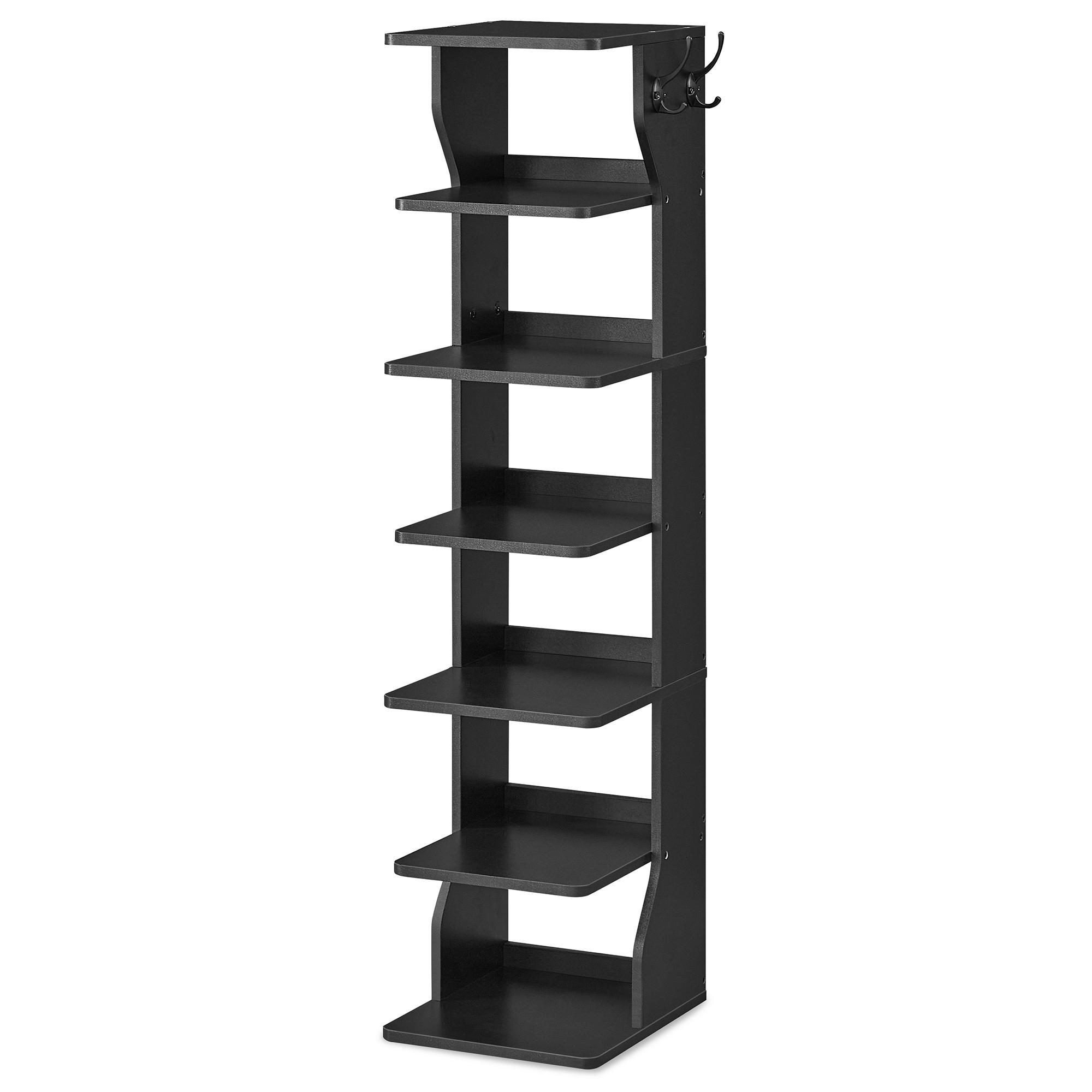 Mid.you Schuhregal Schwarz 26.4x110.4x30 cm