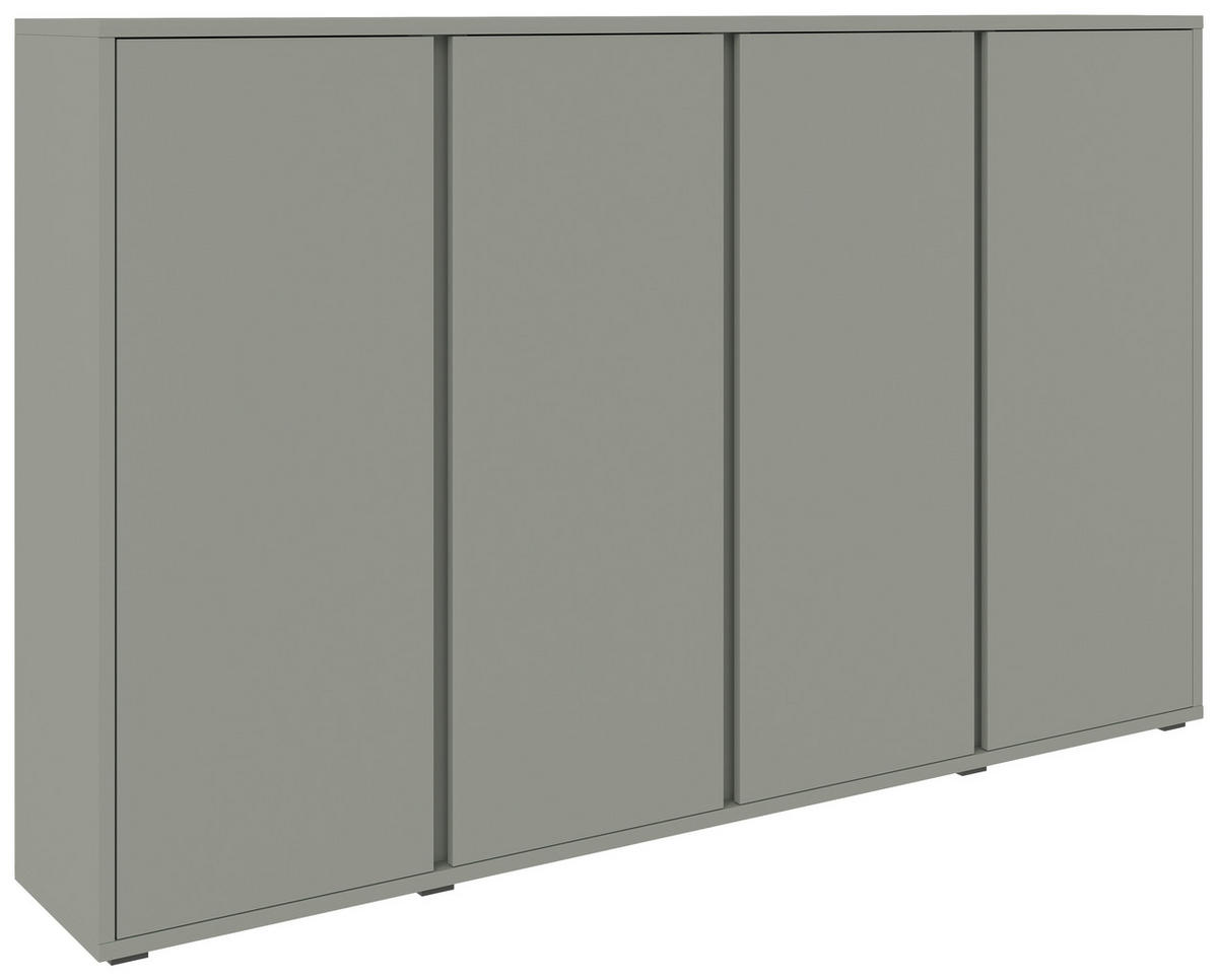 SCHUHSCHRANK Grün  - Anthrazit/Grün, Design, Holzwerkstoff/Kunststoff (192,7/120/33,8cm) - Xora