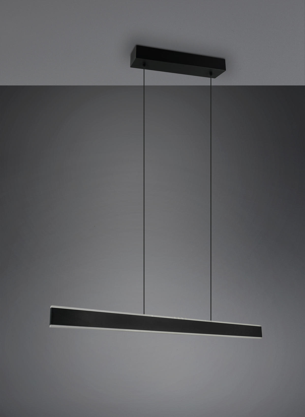 LED-HÄNGELEUCHTE Croom 120/10/60-180 cm   - Schwarz/Weiß, Design, Kunststoff/Metall (120/10/60-180cm) - Trio Leuchten