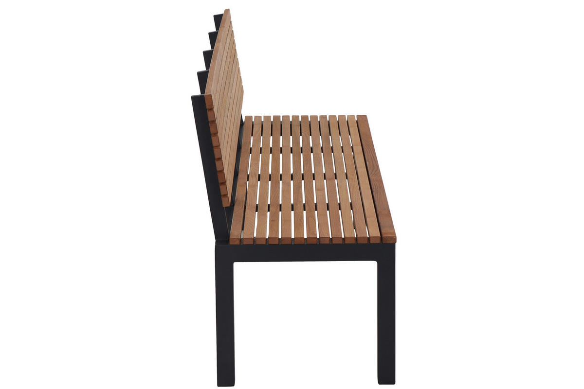 GARTENBANK 180/84/157,5 cm  in Naturfarben  - Anthrazit/Robinienfarben, KONVENTIONELL, Holz/Metall (180/84/157,5cm) - Siena Garden