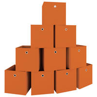 FALTBOX  - Orange, Modern, Textil (27/28/27cm) - MID.YOU