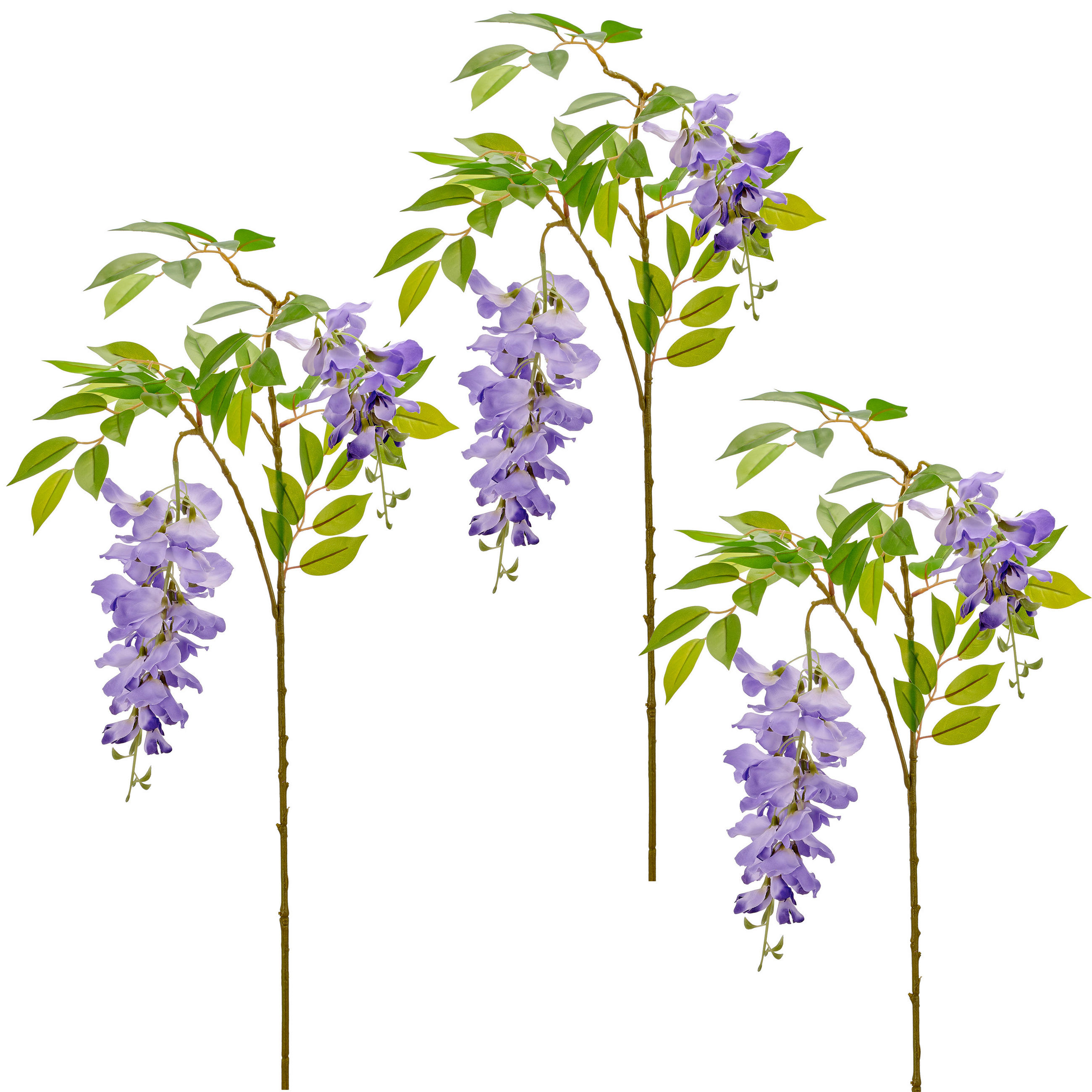 KUNSTBLUME  - Hellbraun/Lila, Basics, Kunststoff (90cm)