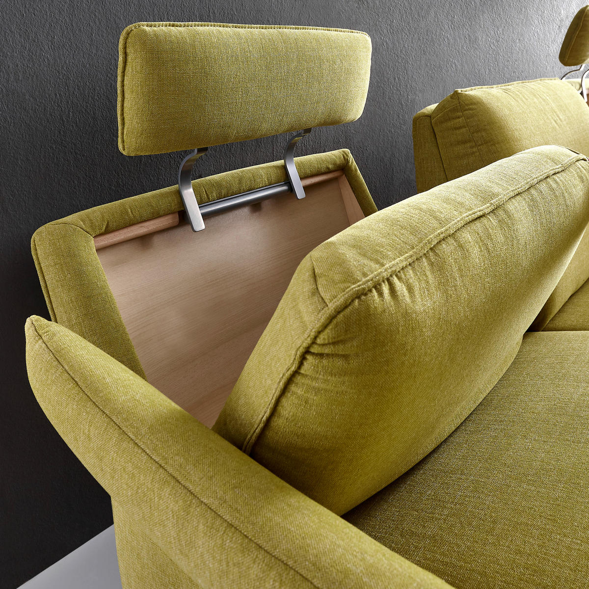 ECKSOFA in Chenille Dunkelrot  158/262 cm  - Anthrazit/Dunkelrot, Design, Textil/Metall (158/262cm) - Himolla Komfortklass