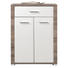 SCHUHSCHRANK Hochglanz Weiß, Eichefarben - Chromfarben/Eichefarben, KONVENTIONELL, Holzwerkstoff/Metall (75/100/38cm) SCHUHSCHRANK Hochglanz Weiß, Eichefarben - Chromfarben/Eichefarben, KONVENTIONELL, Holzwerkstoff/Metall (75/100/38cm)