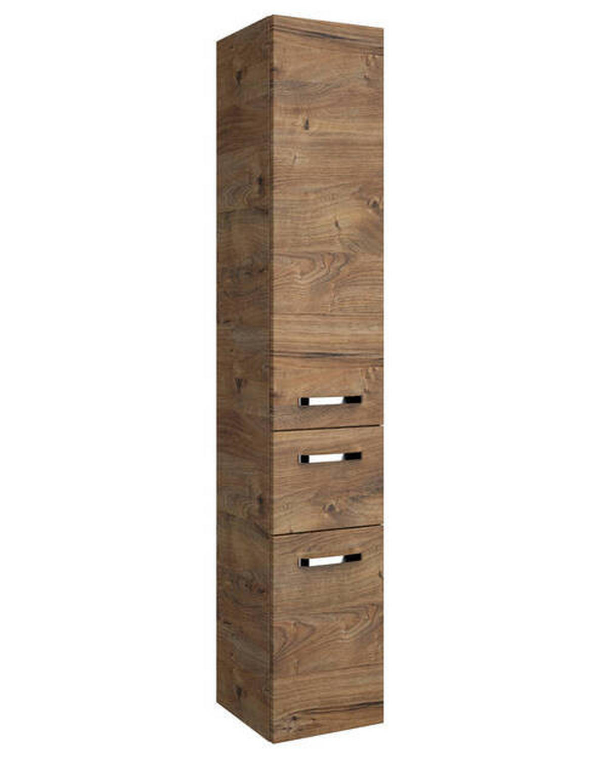 MAGASSZEKRÉNY 30/168/33 cm  - króm/tölgyfa, Basics, faalapú anyag/Üveg (30/168/33cm) - Sadena