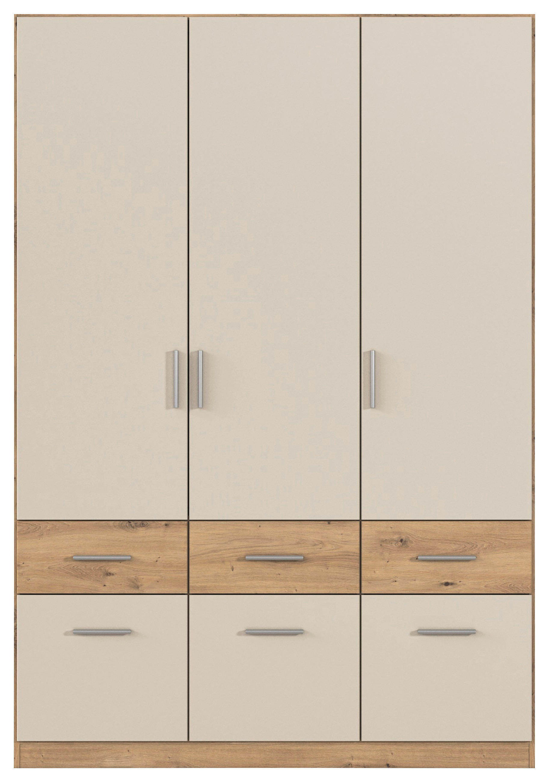 OMARA S KLASIČNIMI VRATI,  - barve aluminija, Konvencionalno, umetna masa/leseni material (136/197/54cm) - Carryhome