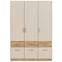 OMARA S KLASIČNIMI VRATI,  - barve aluminija, Konvencionalno, umetna masa/leseni material (136/197/54cm) - Carryhome