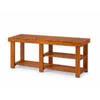 REGÁL NA BOTY, barvy akácie, akácie,  - barvy akácie, Basics, dřevo (70/33/46cm) - Prestige Home