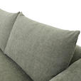 ECKSOFA Olivgrün Flachgewebe  - Buchefarben/Olivgrün, KONVENTIONELL, Holz/Textil (144/230cm) - Carryhome