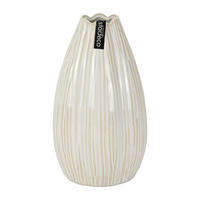 VÁZA, keramika, 18 cm - bílá, Basics, keramika (11/18/11cm)